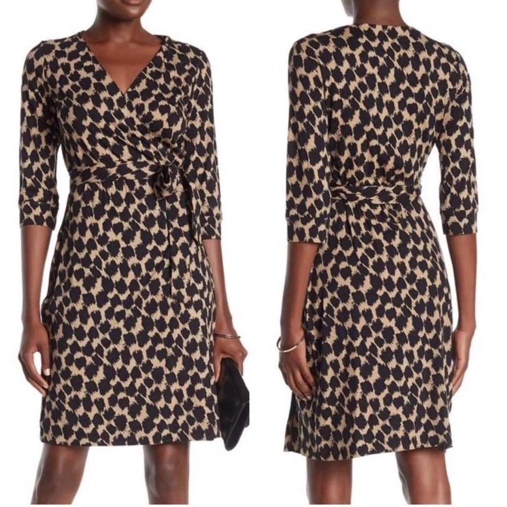 Diane Von Furstenberg Animal Print Wrap Dress